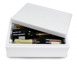 Caixa de Espumante (Caixa de Isopor para Espumante - Embalagem para Champagne)