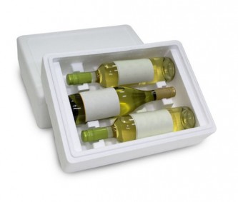 Caixa de Vinho (Caixa de Isopor para Vinho - Embalagem para Vinho)